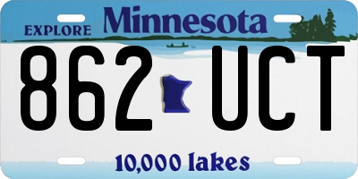 MN license plate 862UCT