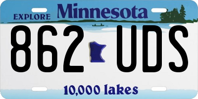 MN license plate 862UDS