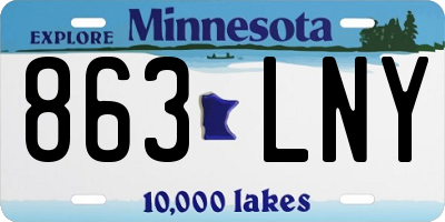 MN license plate 863LNY