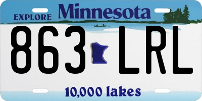 MN license plate 863LRL