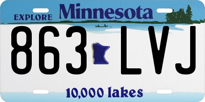 MN license plate 863LVJ