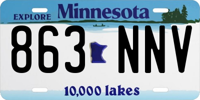 MN license plate 863NNV
