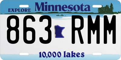 MN license plate 863RMM