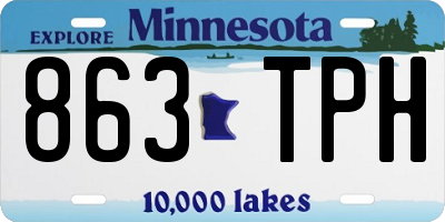 MN license plate 863TPH