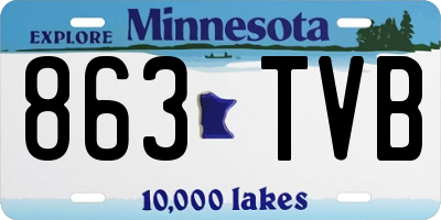 MN license plate 863TVB