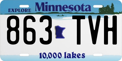 MN license plate 863TVH