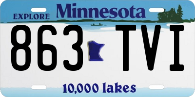 MN license plate 863TVI