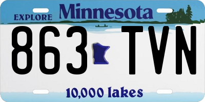MN license plate 863TVN