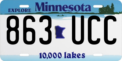 MN license plate 863UCC