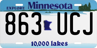 MN license plate 863UCJ