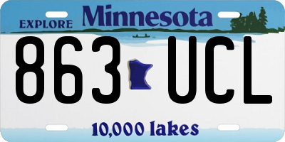 MN license plate 863UCL