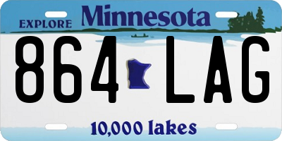 MN license plate 864LAG