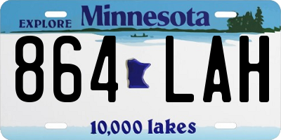 MN license plate 864LAH