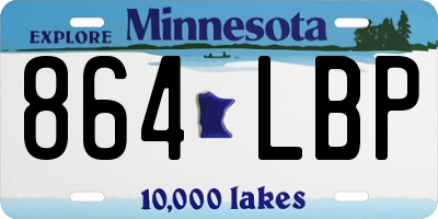 MN license plate 864LBP