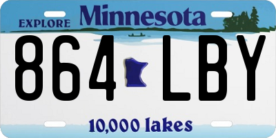 MN license plate 864LBY