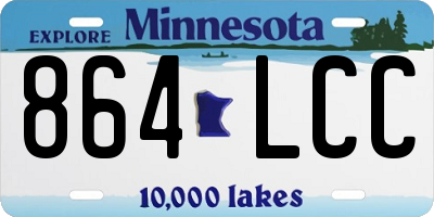 MN license plate 864LCC