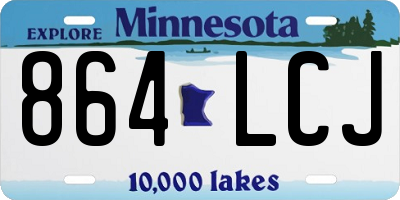 MN license plate 864LCJ