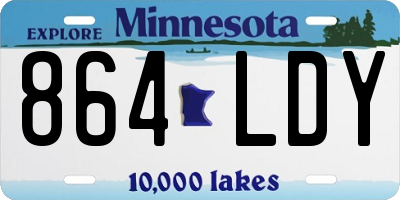 MN license plate 864LDY