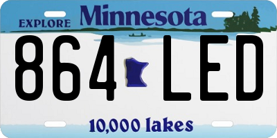 MN license plate 864LED