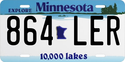 MN license plate 864LER