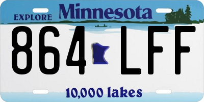 MN license plate 864LFF
