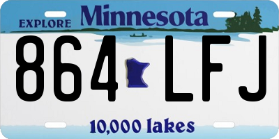 MN license plate 864LFJ