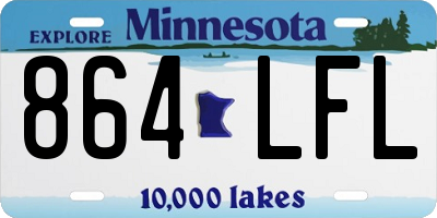 MN license plate 864LFL