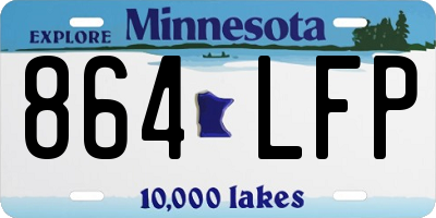 MN license plate 864LFP