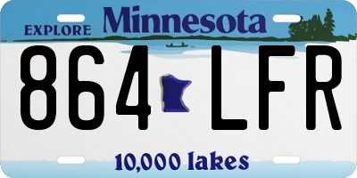 MN license plate 864LFR
