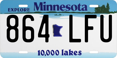 MN license plate 864LFU