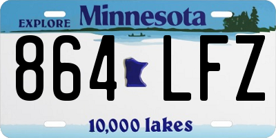 MN license plate 864LFZ