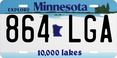 MN license plate 864LGA