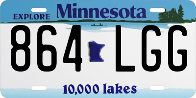 MN license plate 864LGG