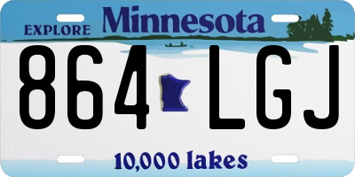 MN license plate 864LGJ