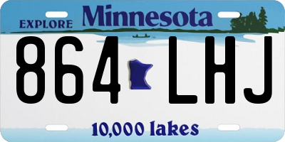 MN license plate 864LHJ
