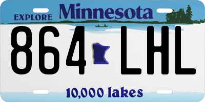 MN license plate 864LHL