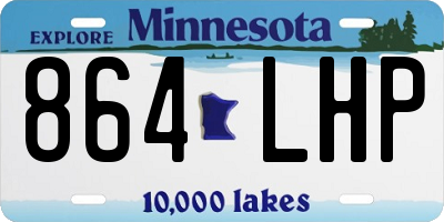 MN license plate 864LHP