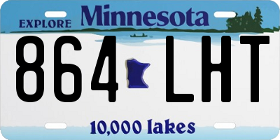 MN license plate 864LHT