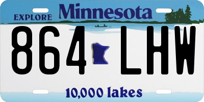 MN license plate 864LHW