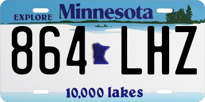 MN license plate 864LHZ