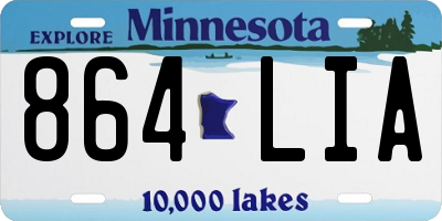 MN license plate 864LIA