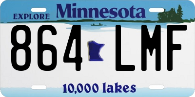 MN license plate 864LMF