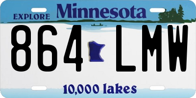 MN license plate 864LMW