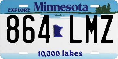 MN license plate 864LMZ