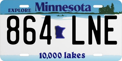 MN license plate 864LNE