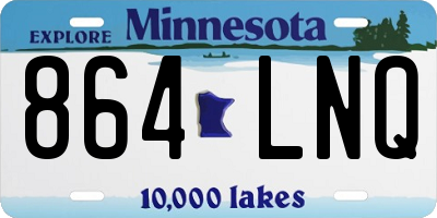 MN license plate 864LNQ