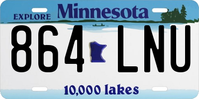 MN license plate 864LNU