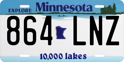 MN license plate 864LNZ