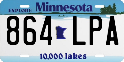 MN license plate 864LPA