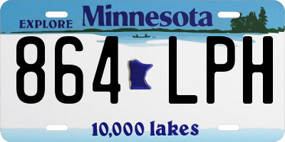 MN license plate 864LPH
